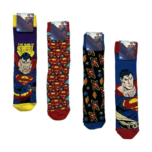 Κάλτσες DC Superman Λεπτές 4pack (code 9017)